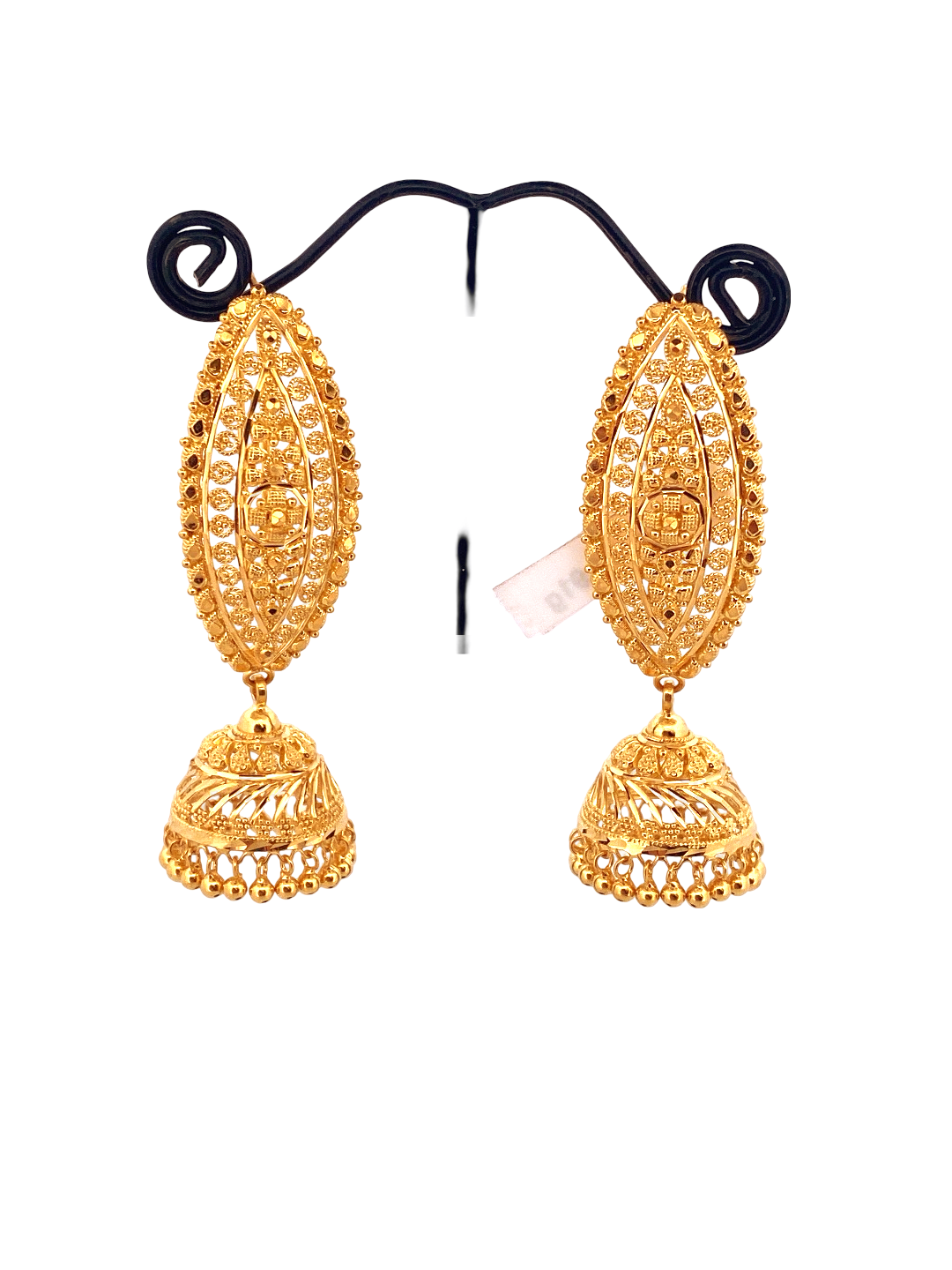 22K Gold Designer Jhumka Earrings