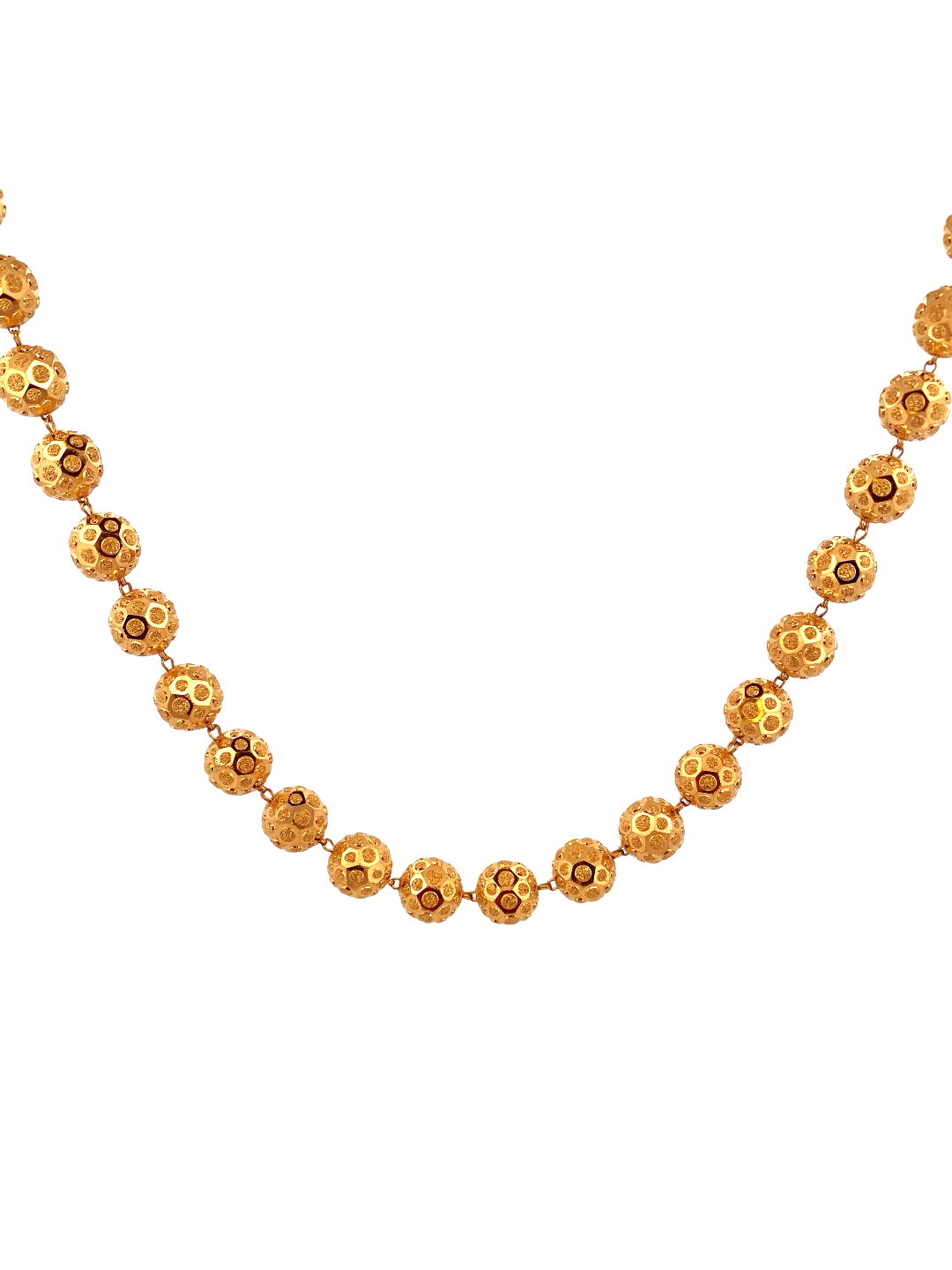 30'' 22K Gold Bead Designer Chain