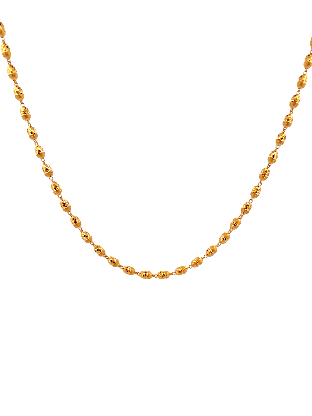 26'' 22K Gold Bead Designer Chain