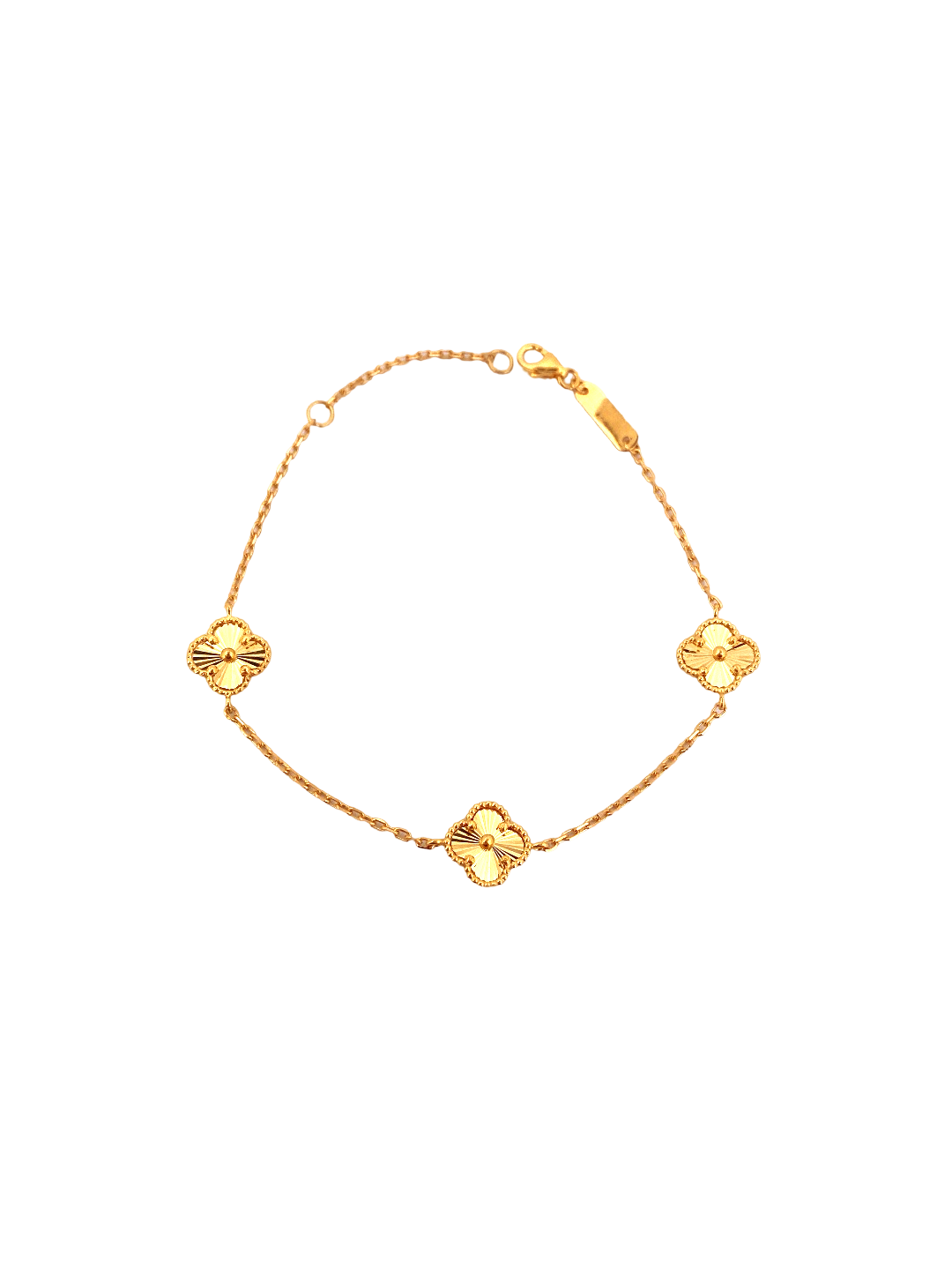 22K Gold Flower Designer Ladies Bracelet