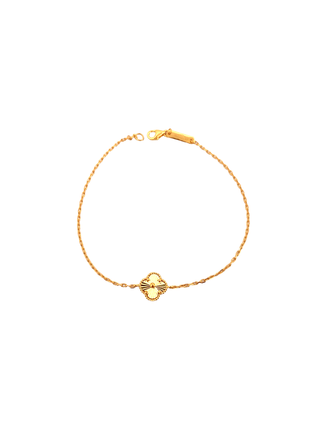22K Gold Flower Designer Ladies Bracelet