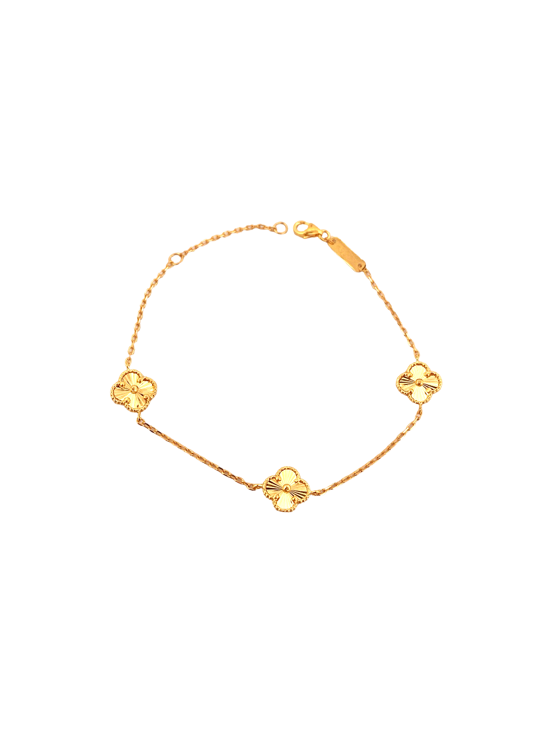 22K Gold Flower Designer Ladies Bracelet