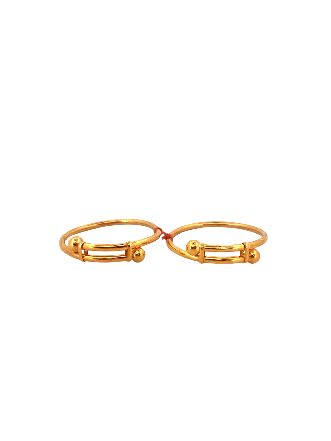 22K Gold Designer 2 Pieces Set Of Baby Bangle