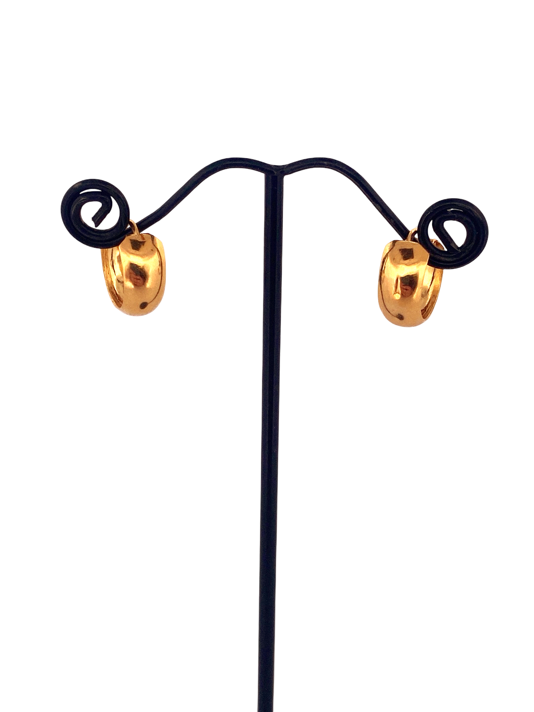 22K Gold Designer Hoop Earrings