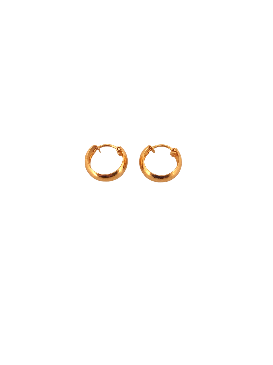 22K Gold Designer Hoop Earrings