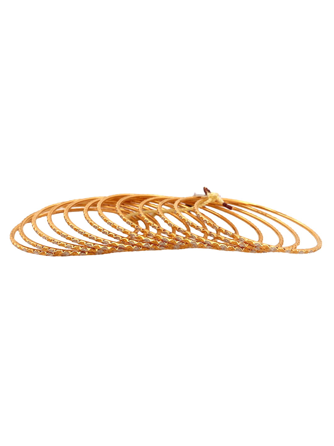 22K Gold Two-tone Designer 12 Pieces Set Of Ladies Bangles