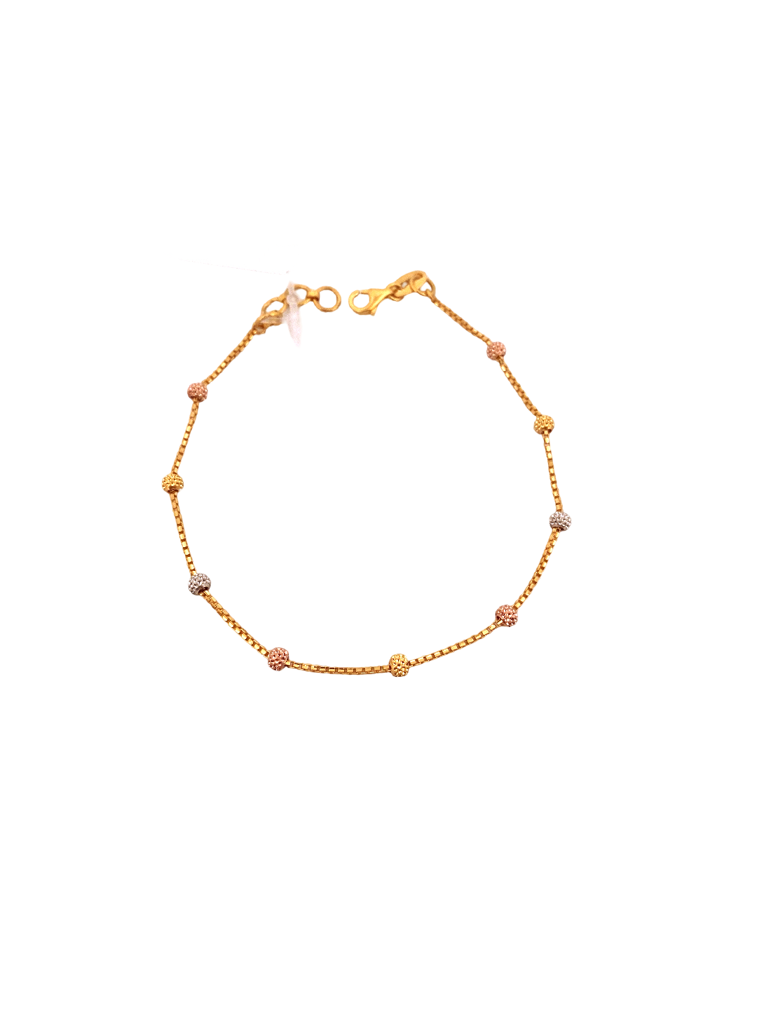 22K Gold Tri-tone Designer Ladies Bracelet