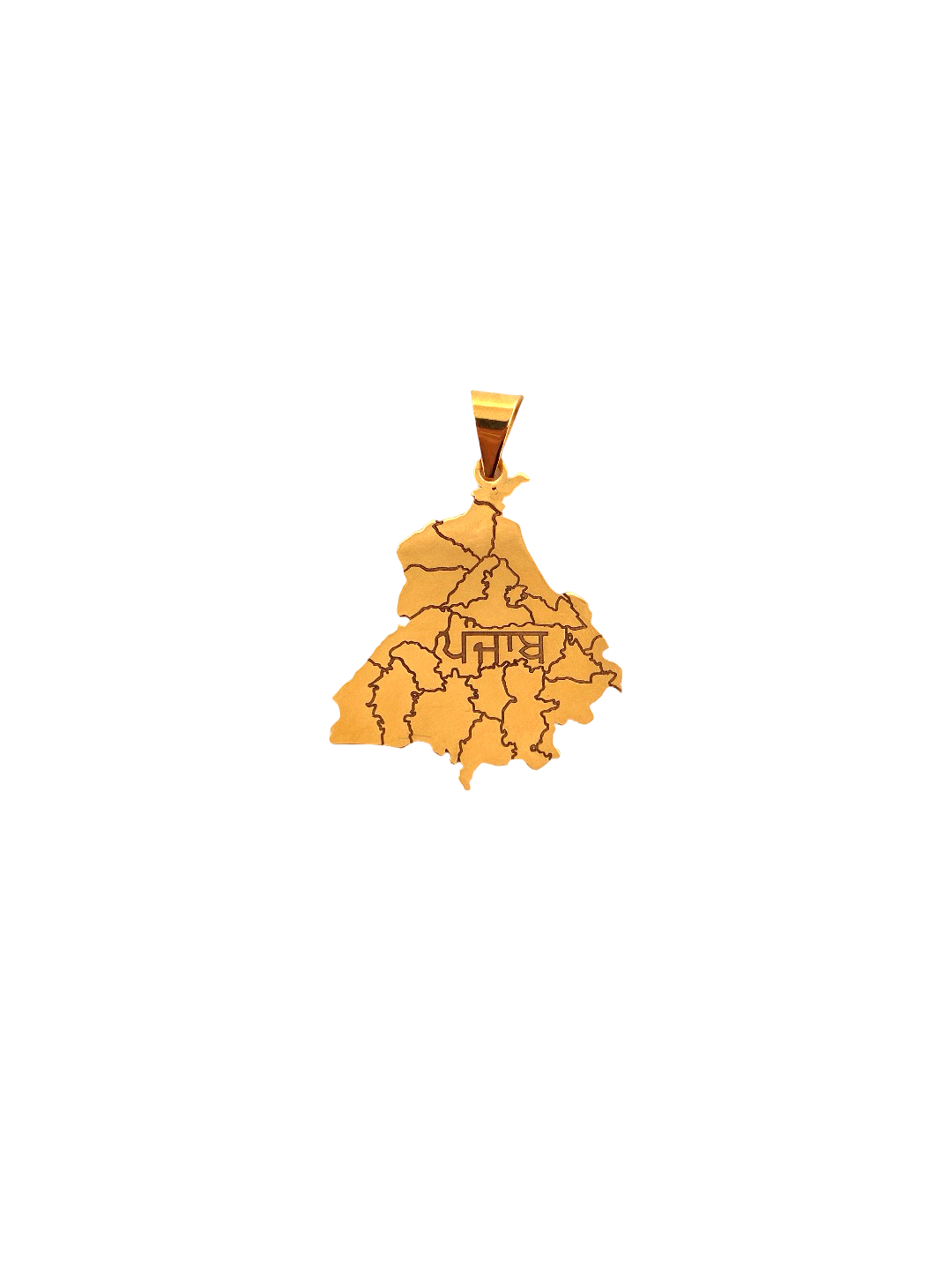 22K Gold Punjab Designer Pendant