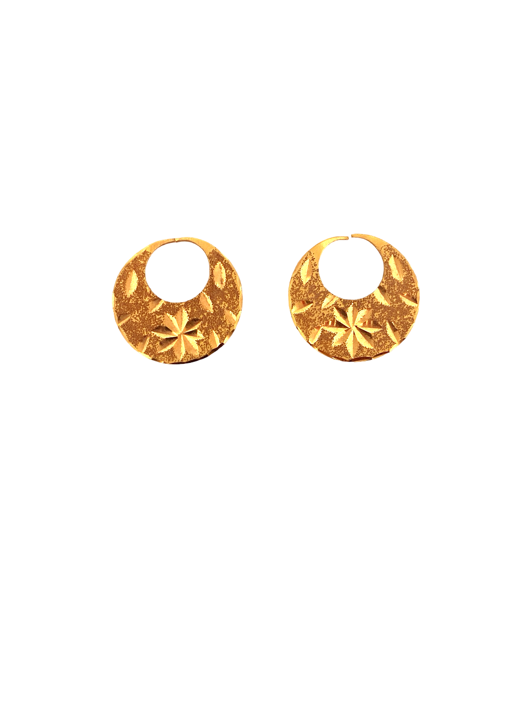 22K Gold Designer Men's Nattiyan Earrings