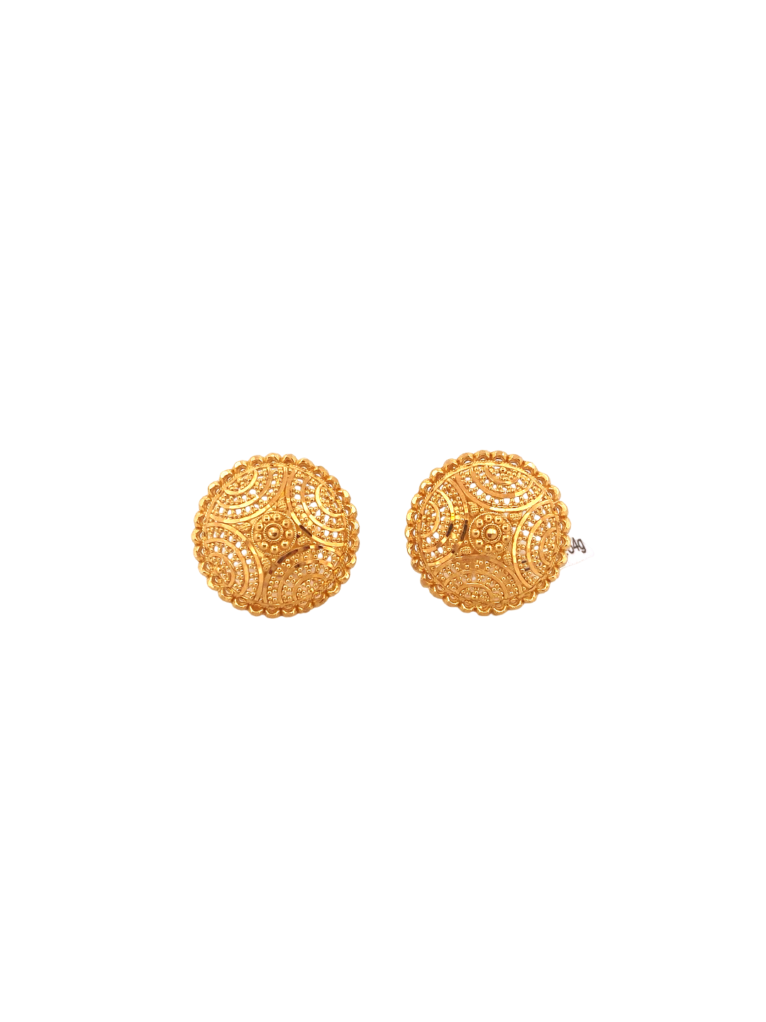 22K Gold Designer Ladies Stud Earrings
