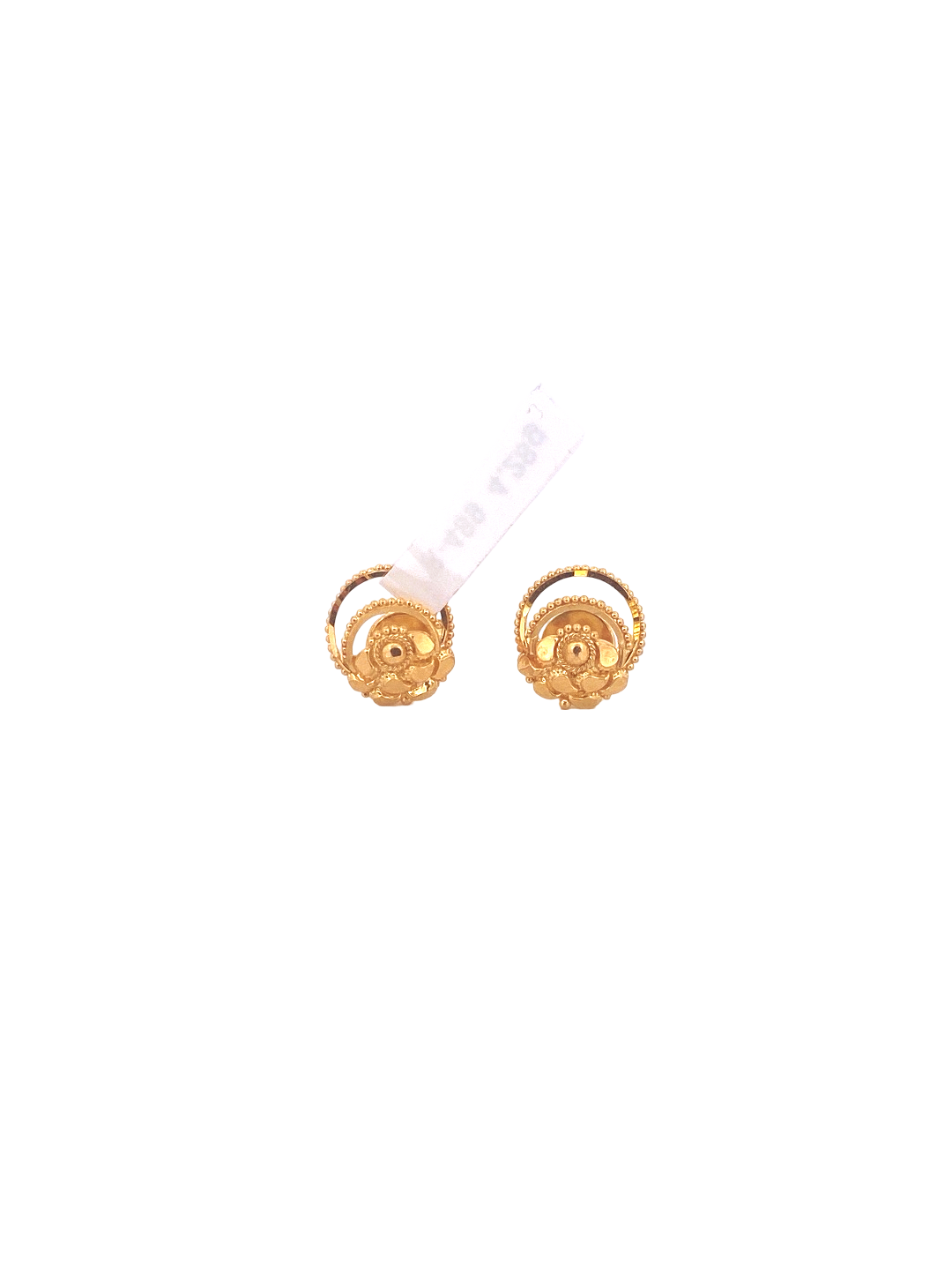 22K Gold Designer Ladies Stud Earrings