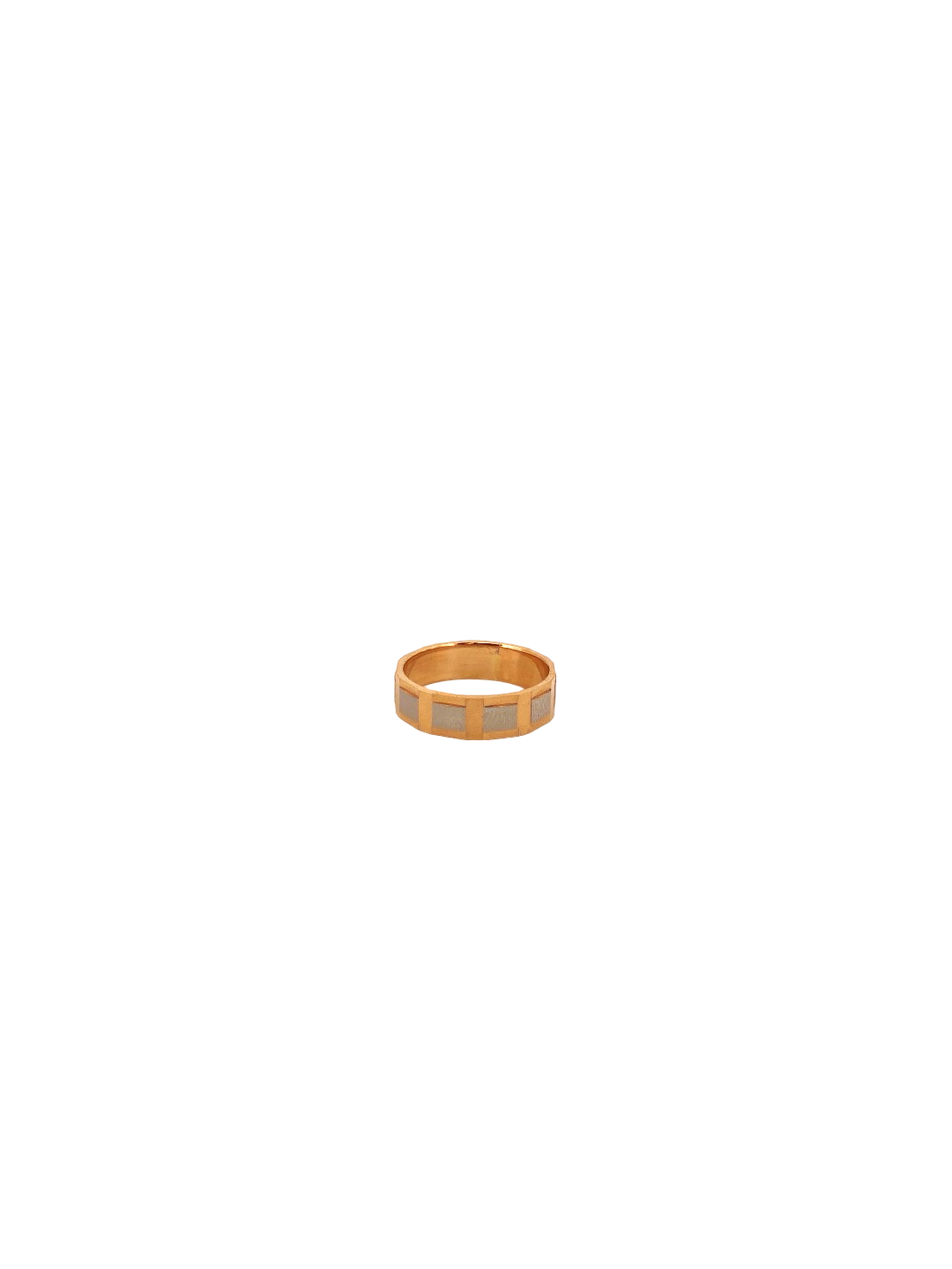 22K Gold Two-tone Designer Band