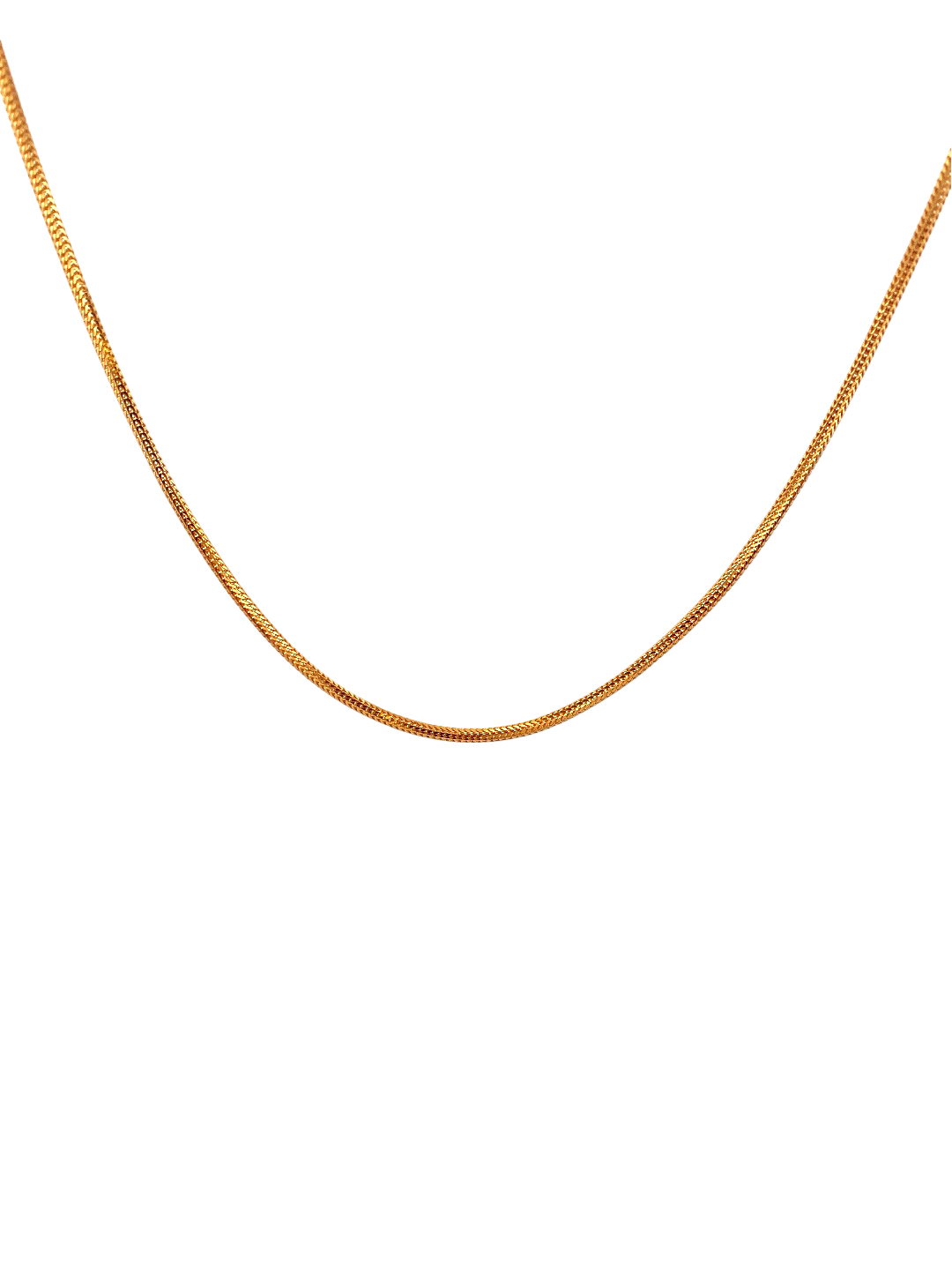 24'' 22K Gold Foxtail Designer Chain