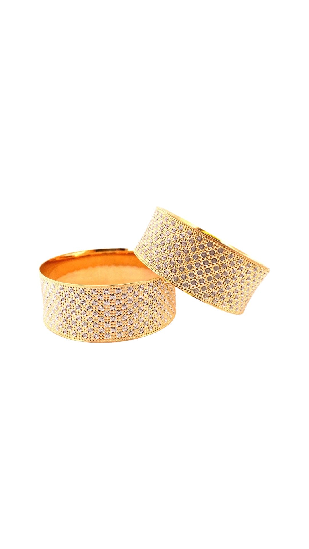 22K Gold 2 Pieces Set Of Bangles