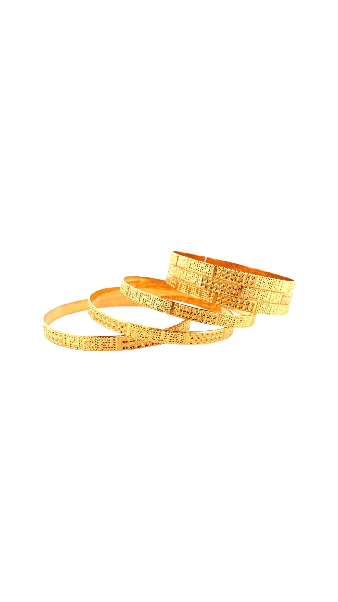 22K Gold Classic 6 Pieces Set of Bangles