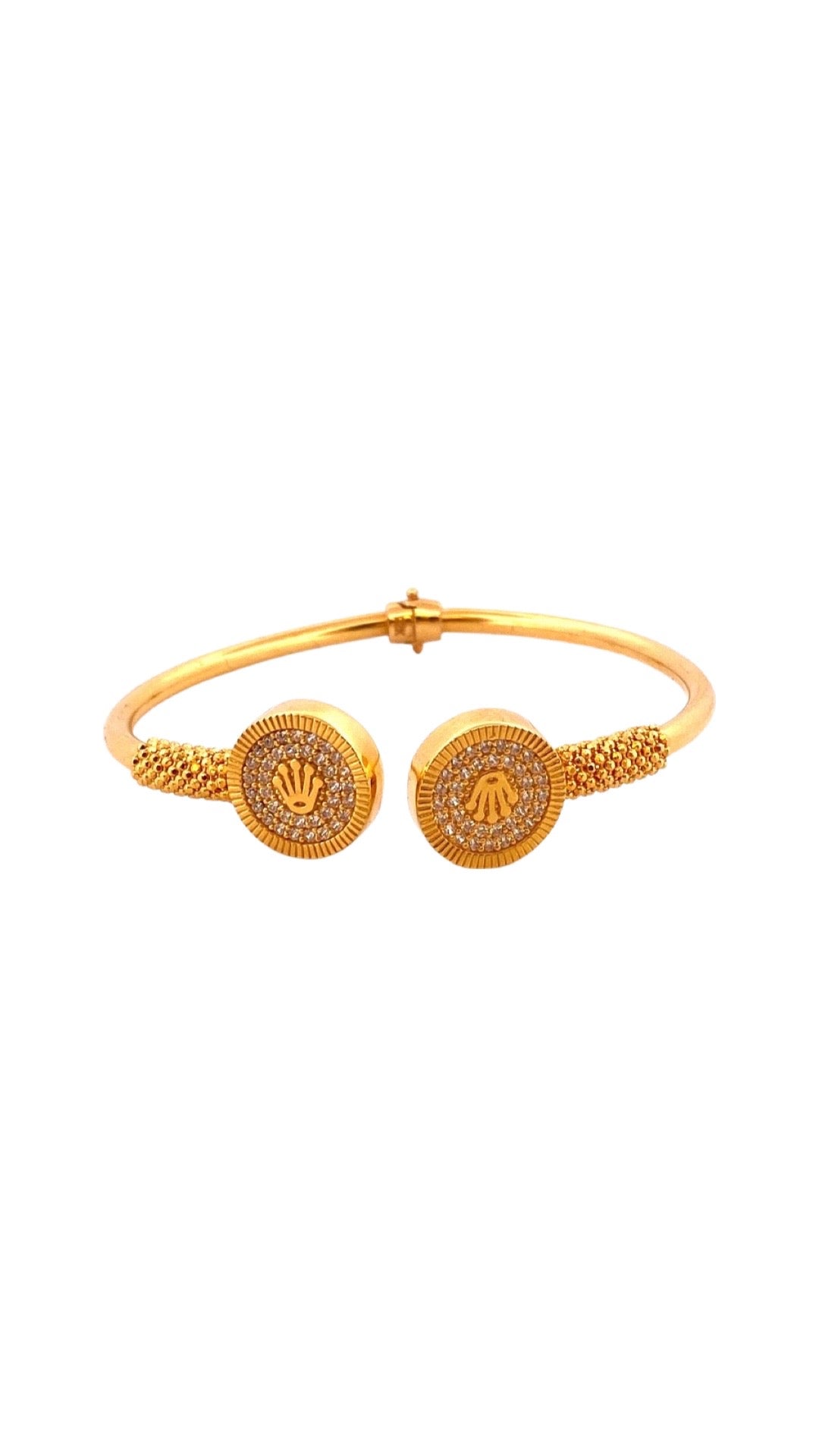 22K Gold Trendy Designer Single Bangle