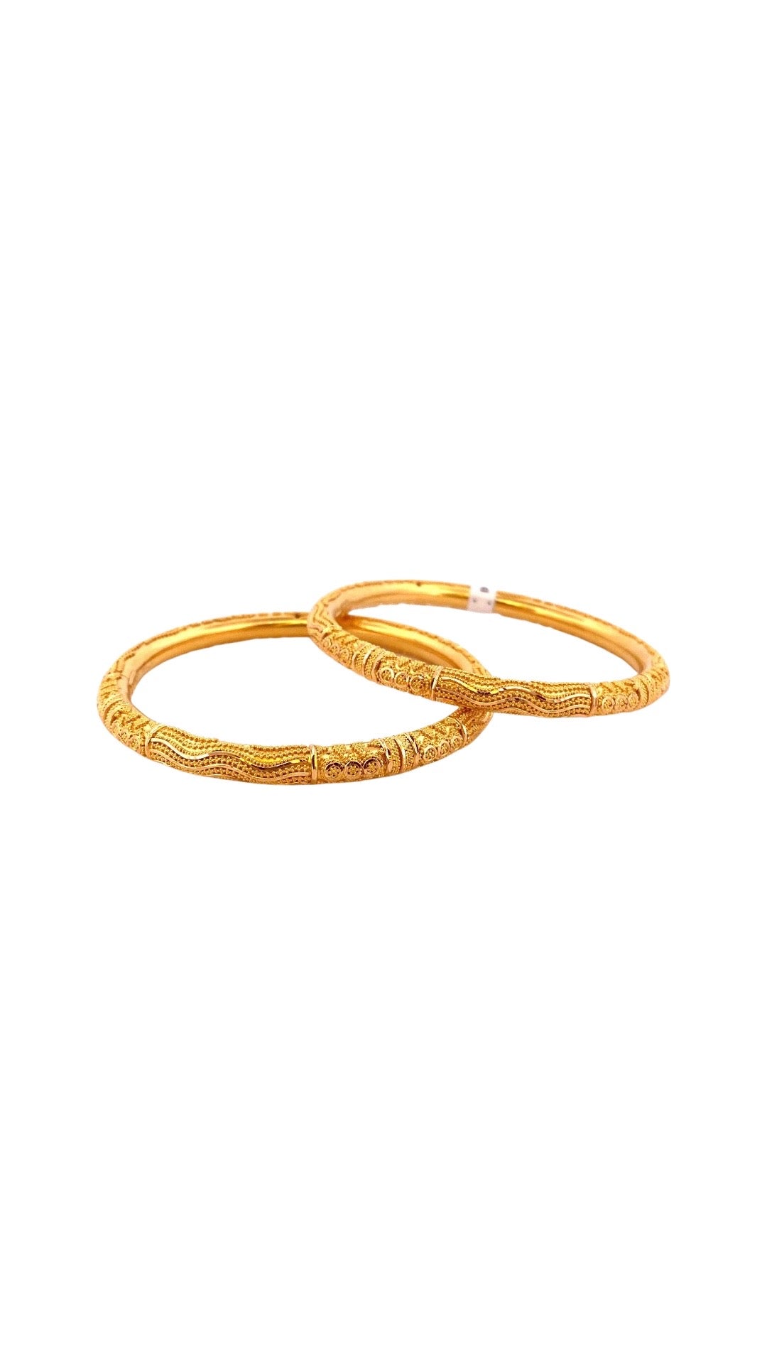 22K Gold Designer 2 Pieces Set Of Bangles