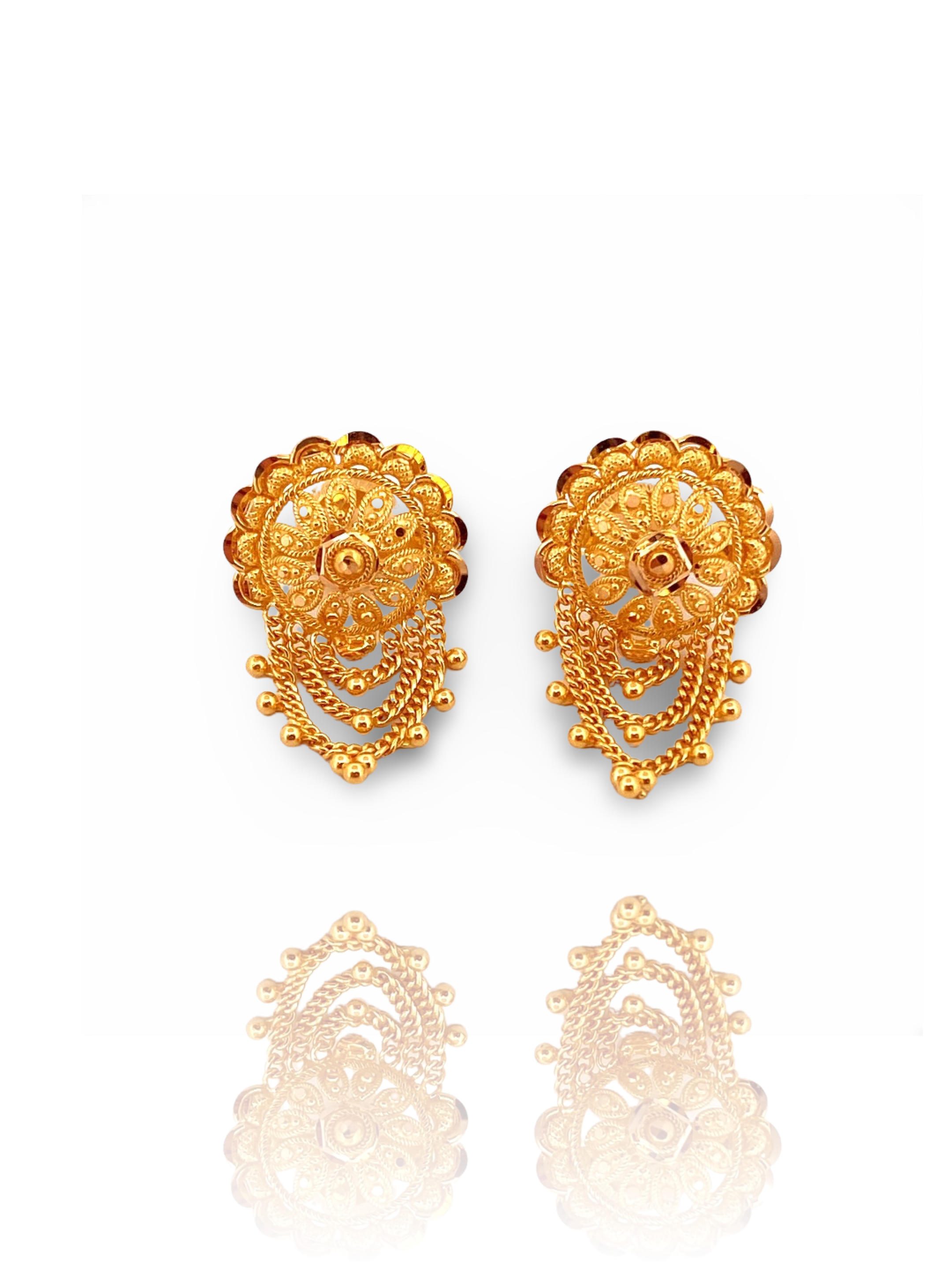 Designer deals gold studs