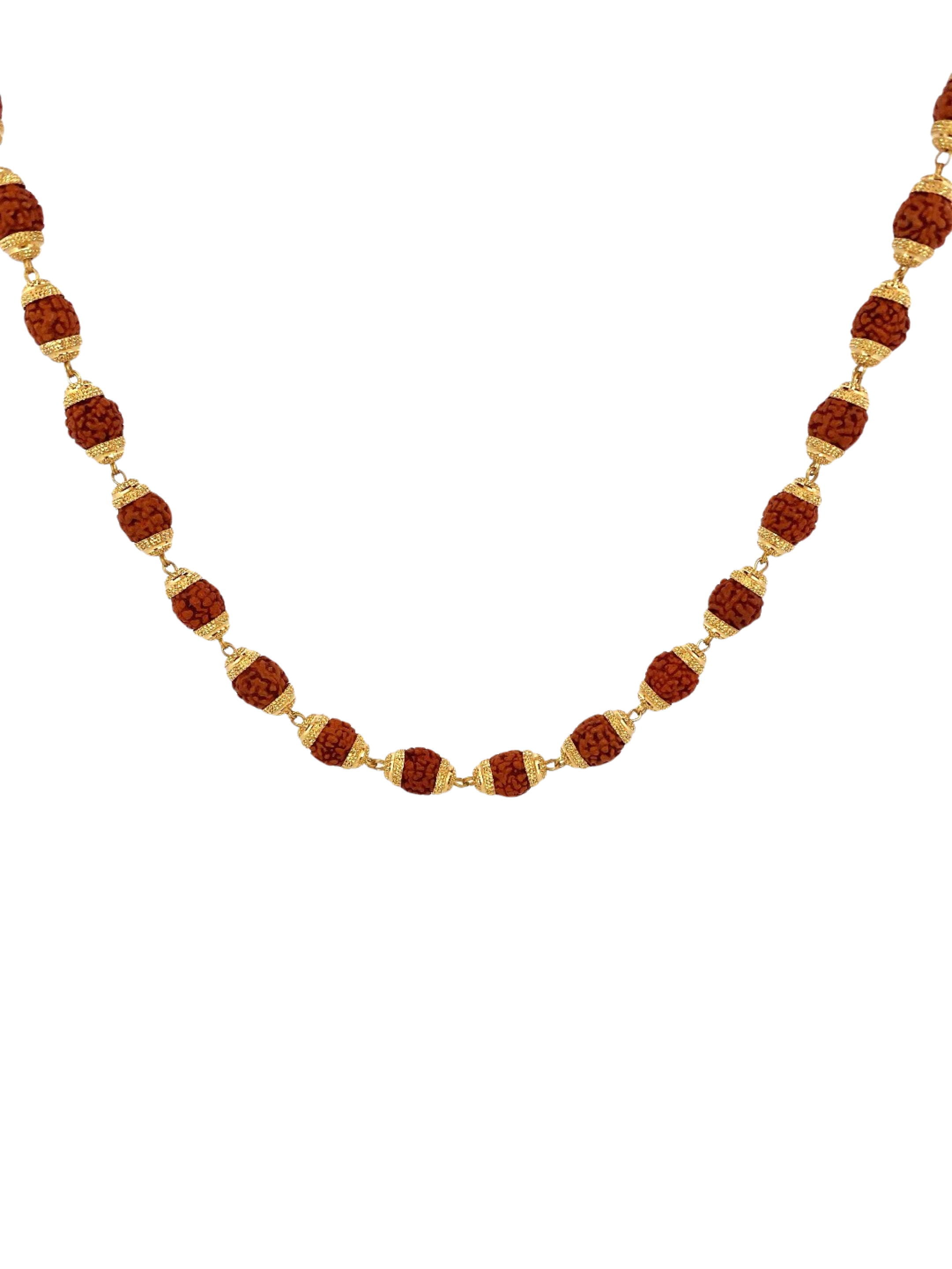 Rudraksha gold 2025 plated chain
