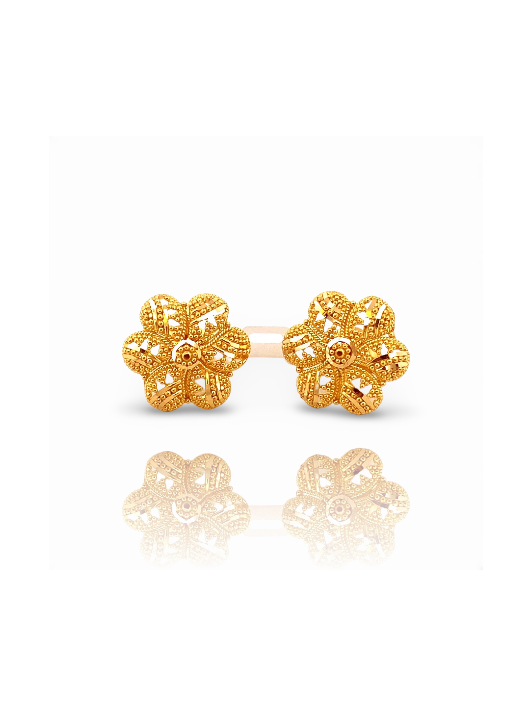 Gold earrings designs studs discount