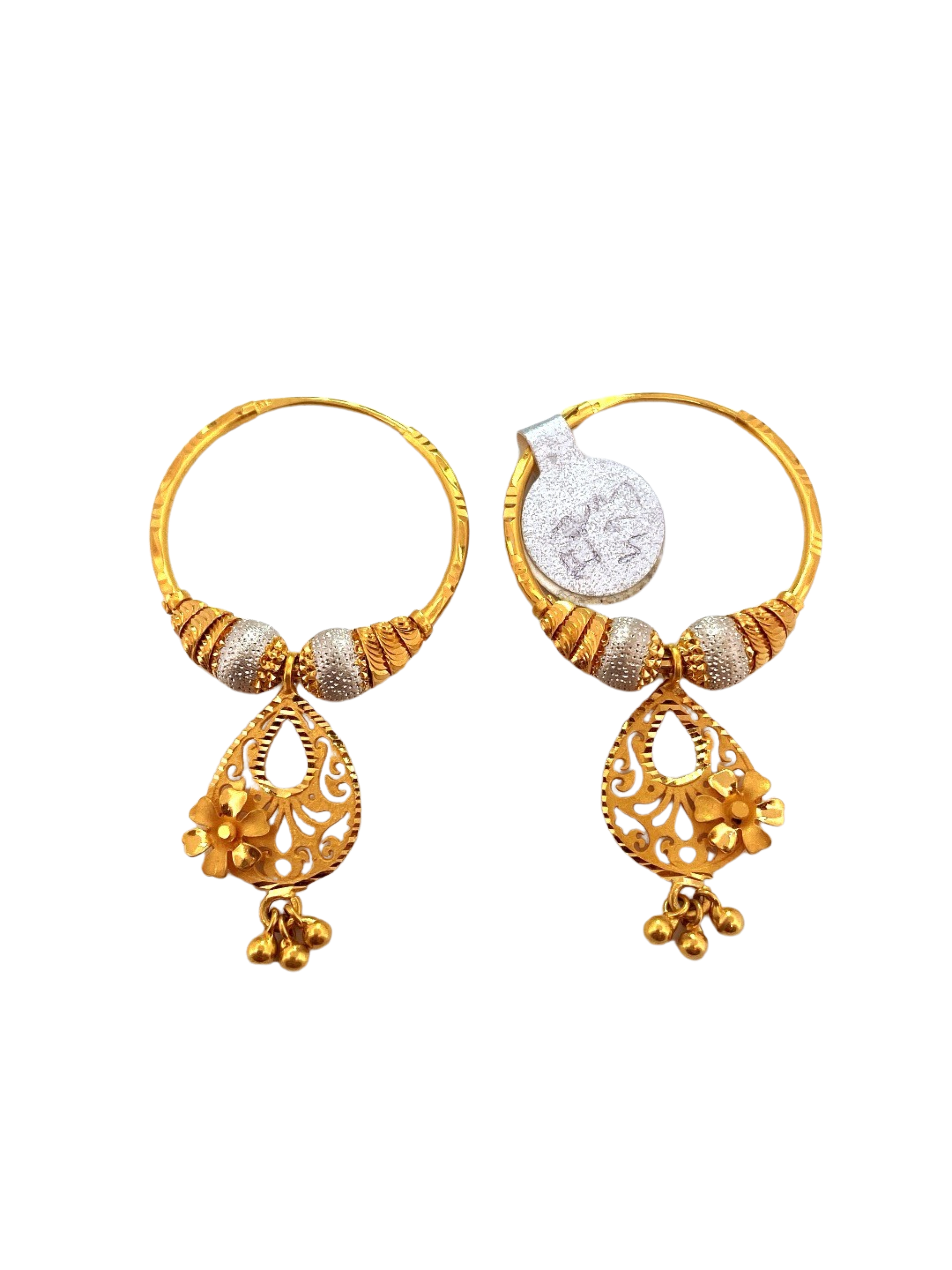 Earring circle sale design gold