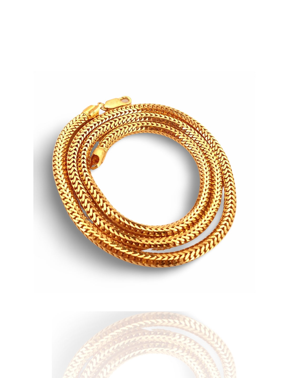 22 Gold Foxtail Chain 4.7mm