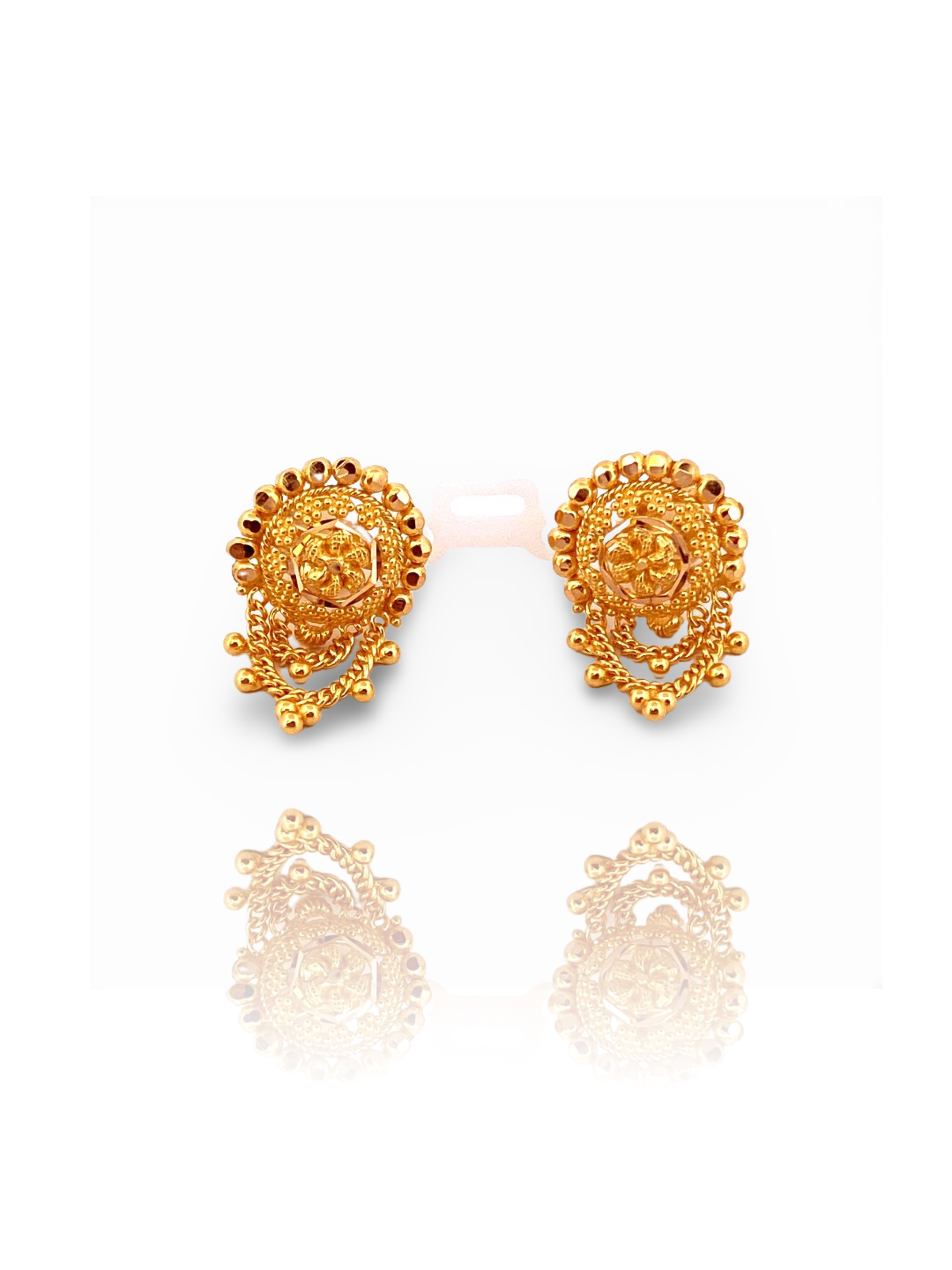 22K Gold Designer Stud Earrings Ashok Jewellers Canada