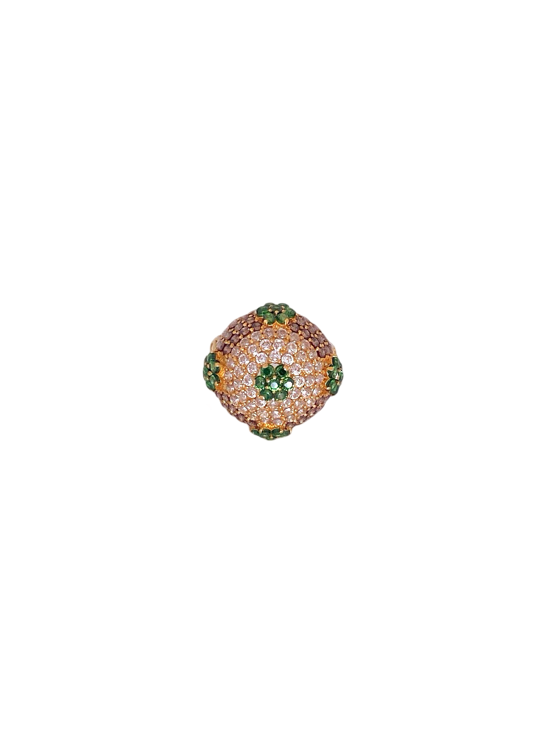 22K Gold CZ Designer Ladies Ring