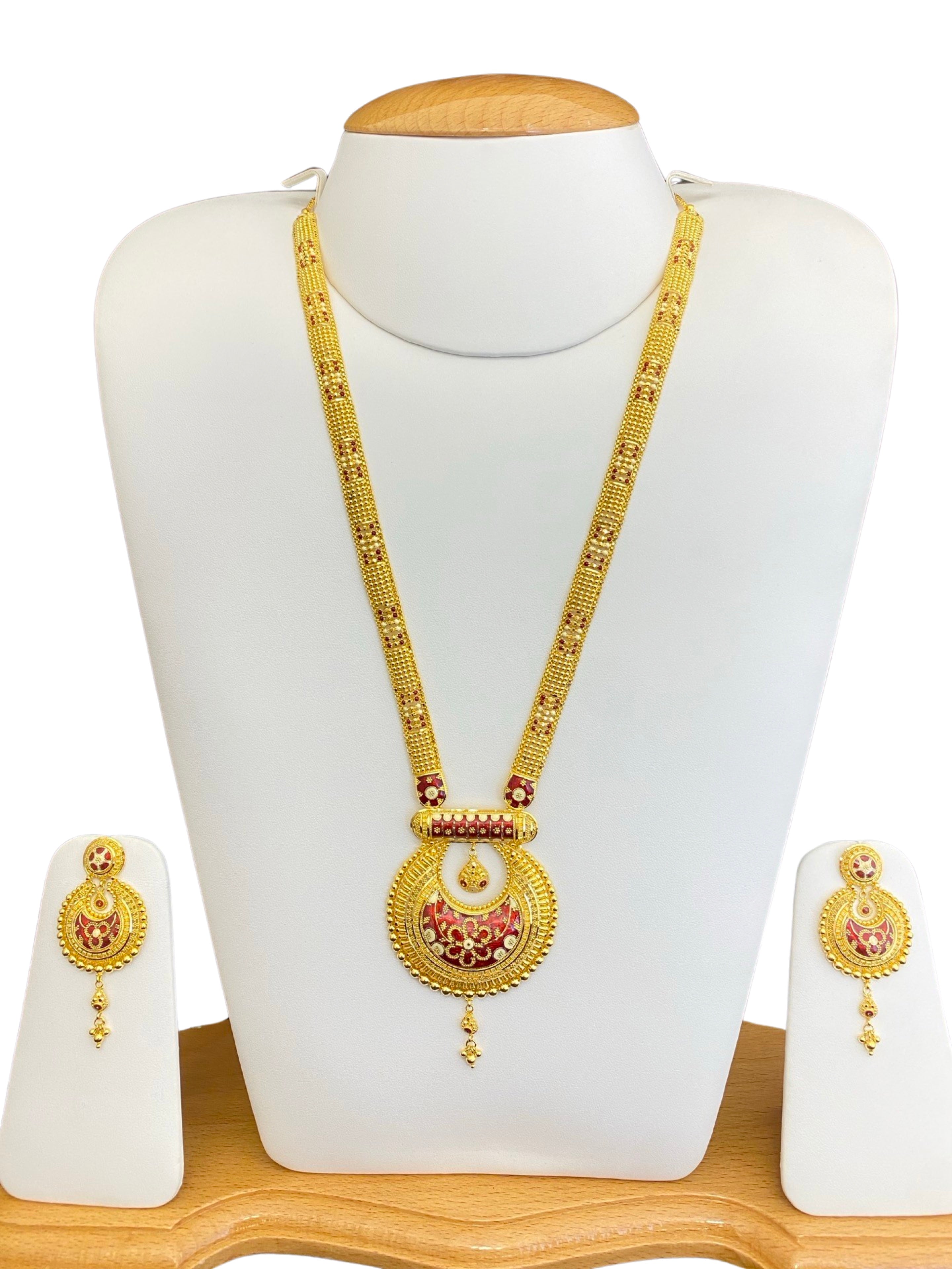 22K Gold Meena Designer Ranihaar