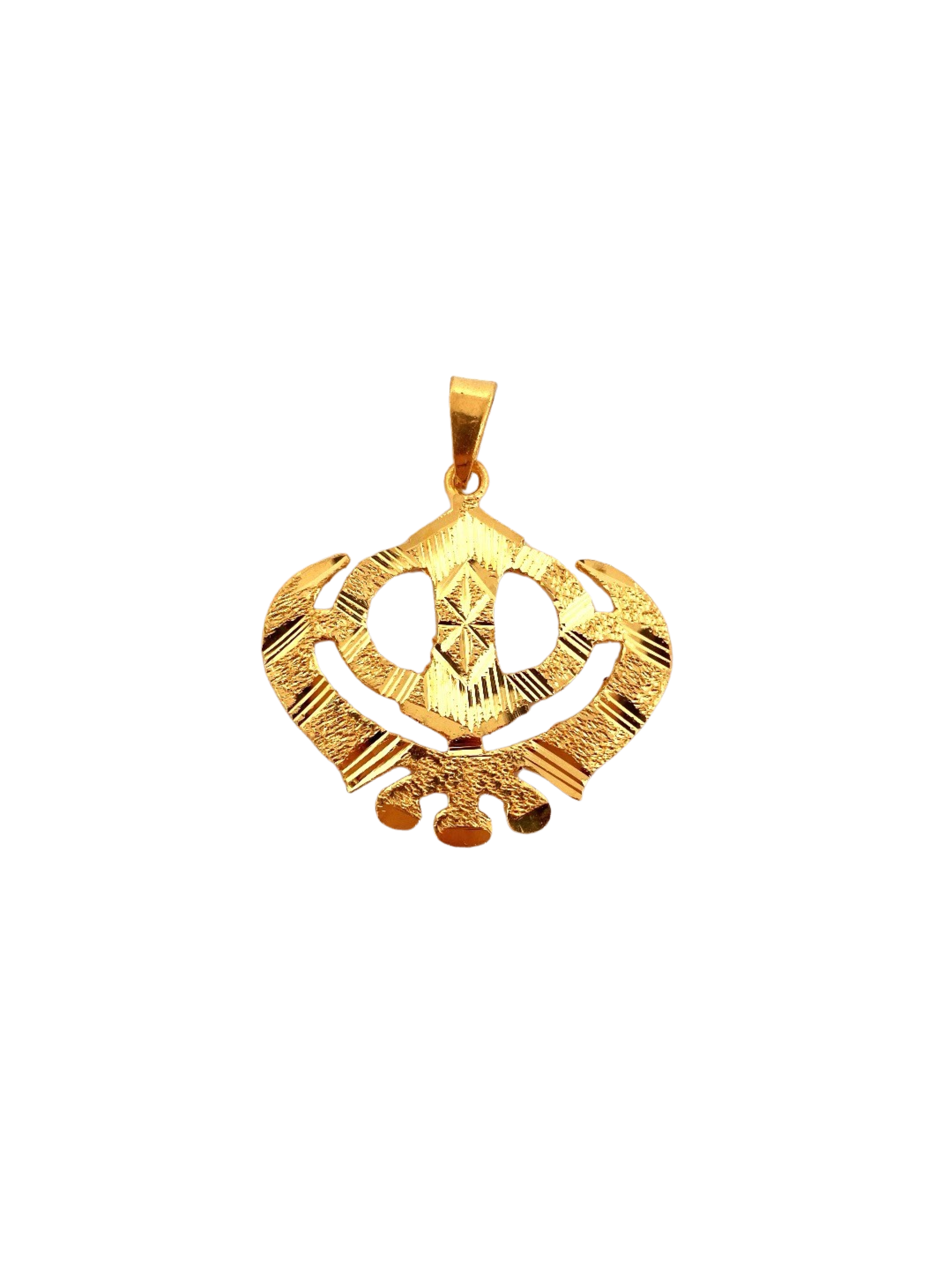 Gold khanda design discount