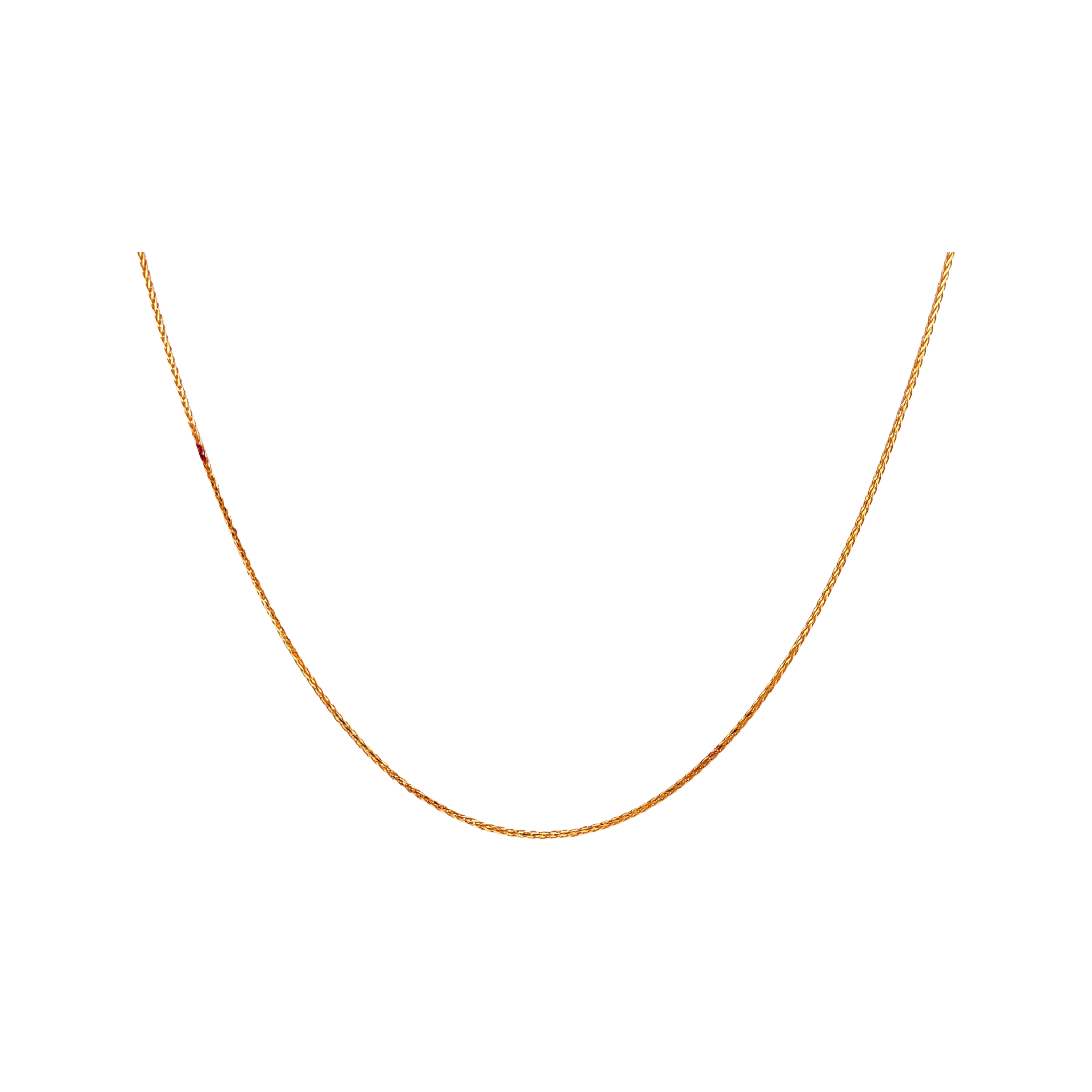 22kt Wheat Chain Necklace