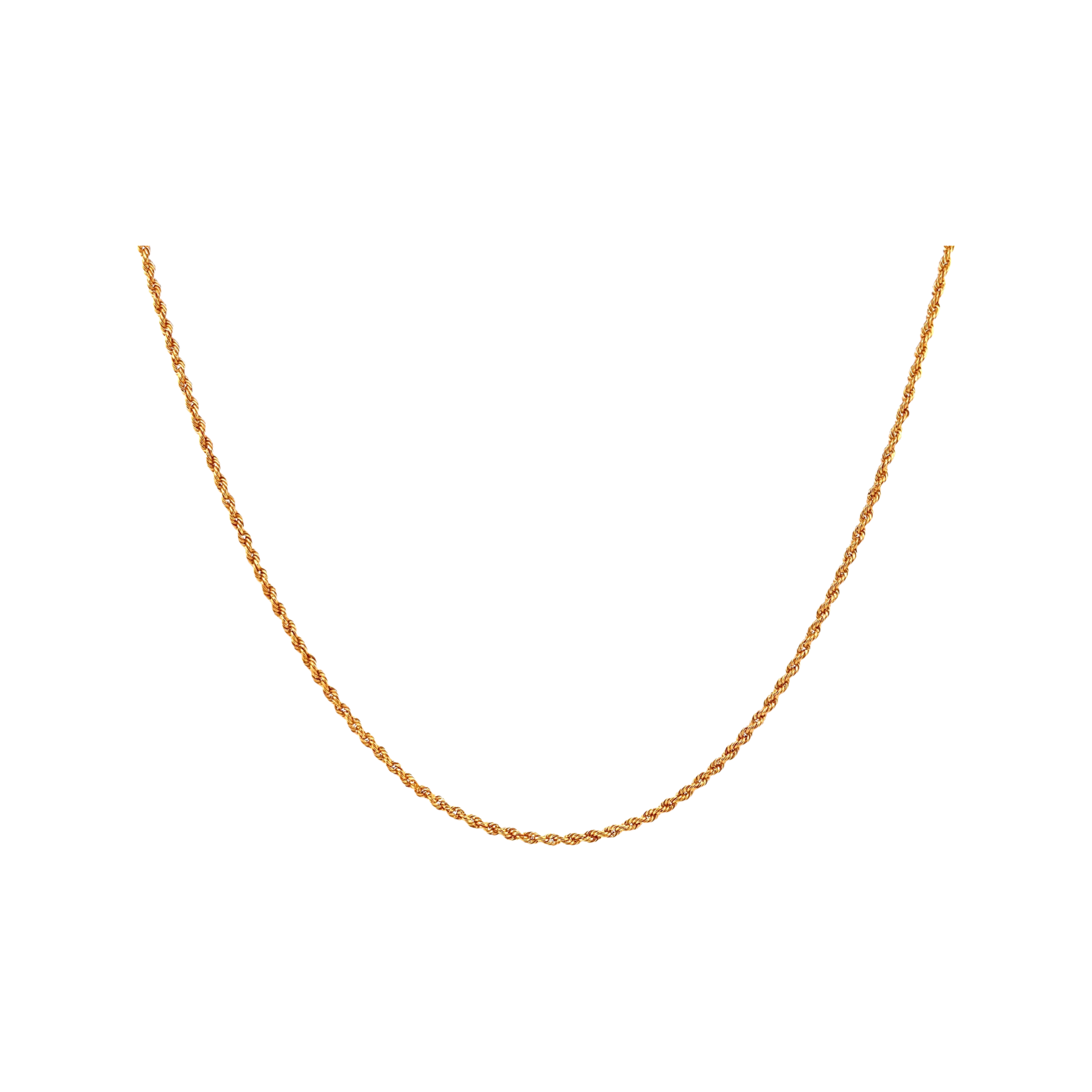 20 Hollow Rope Chain (22K Gold)
