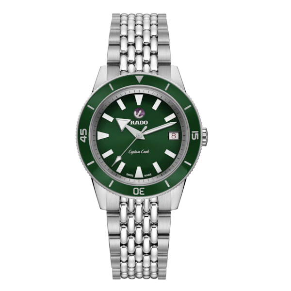 Captain Cook Automatic Stainless Steel Green 37mm - Ashok Jewellers Canada