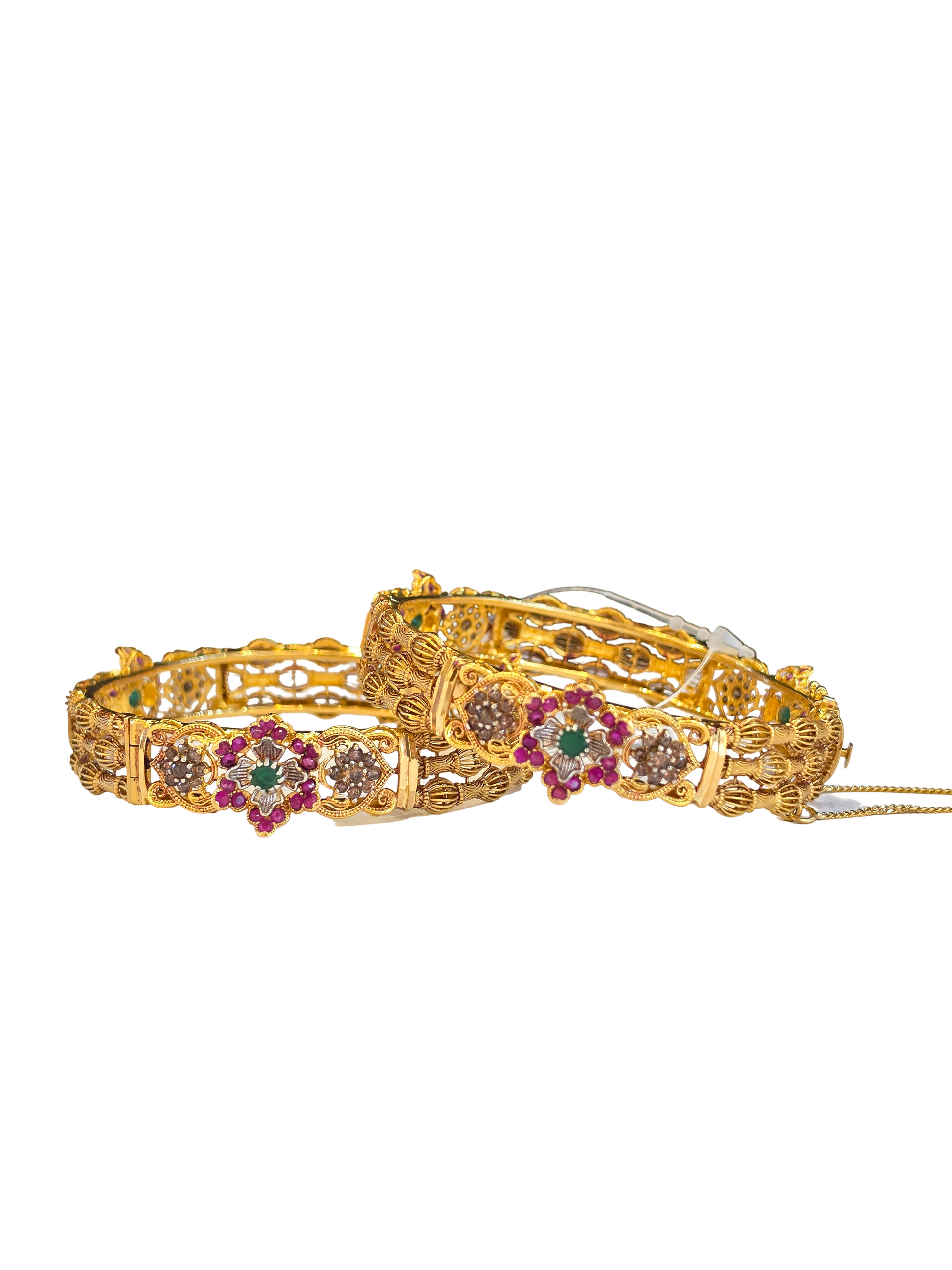 22K Gold Designer Set Of Bangles