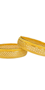 22K Gold Designer Set Of Screw Bangles