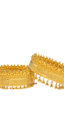 22K Gold Designer Set Of Screw Bangles