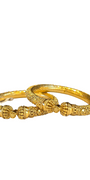 22K Gold Antique Designer Set Of Screw Bangles