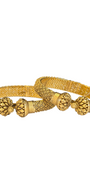 22K Gold Antique Designer Set Of Screw Bangles
