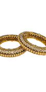 22K Gold Antique Designer Set Of Screw Bangles