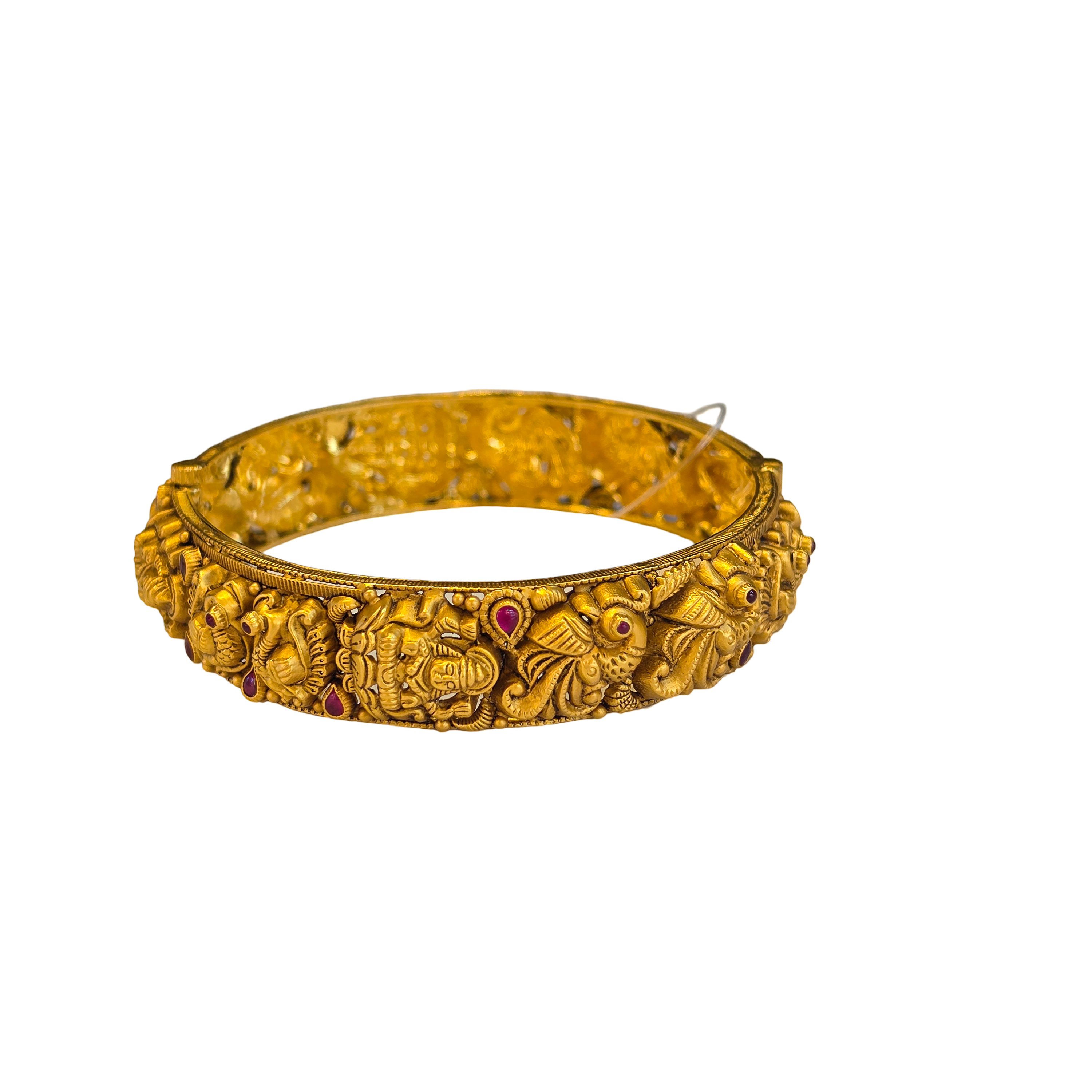 22K Gold Antique Designer Screw Bangles