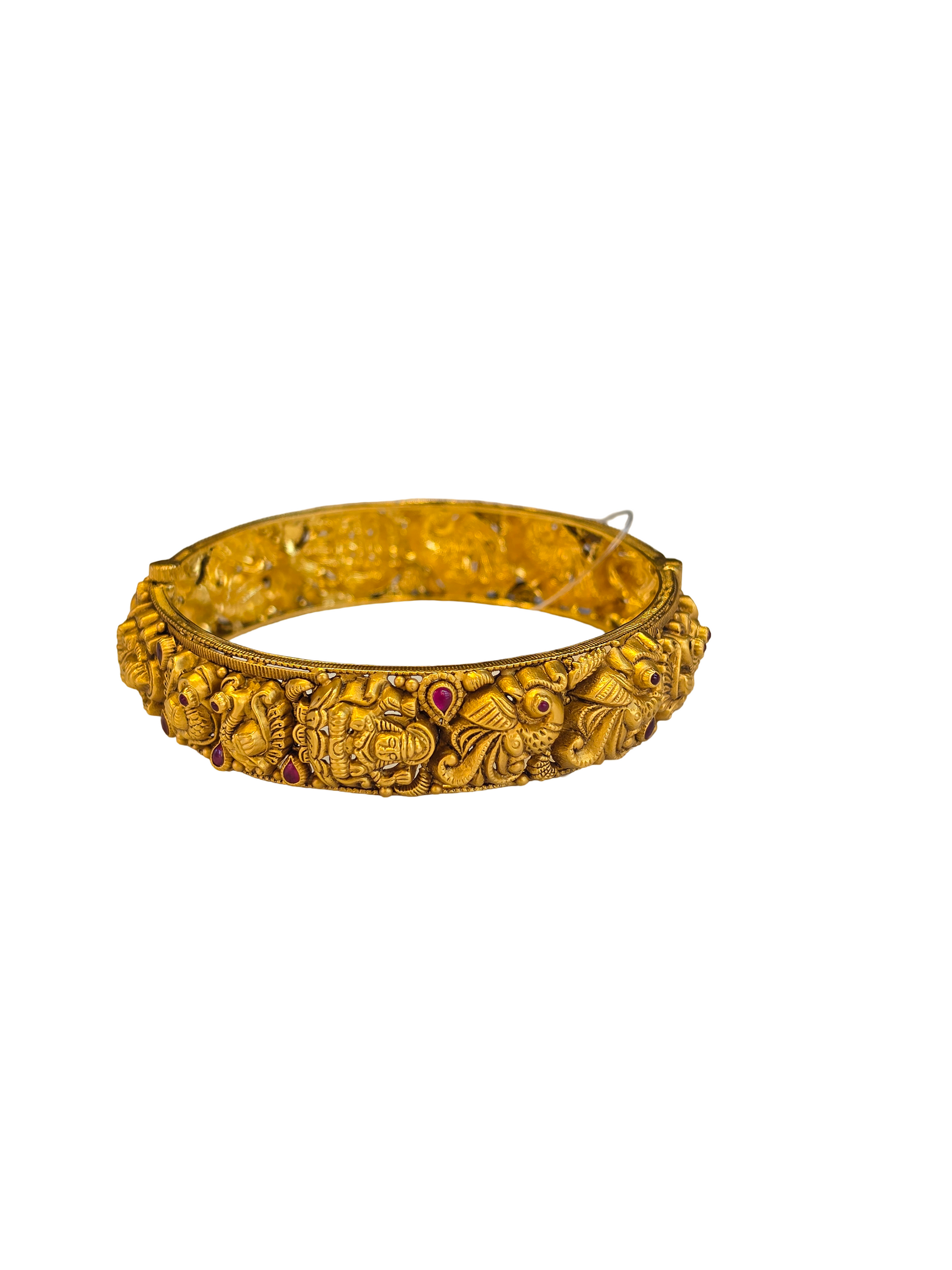 22K Gold Antique Designer Screw Bangles