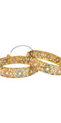 22K Gold Designer Ladies Jadau Bangles