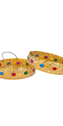 22K Gold Designer Ladies Jadau Bangles