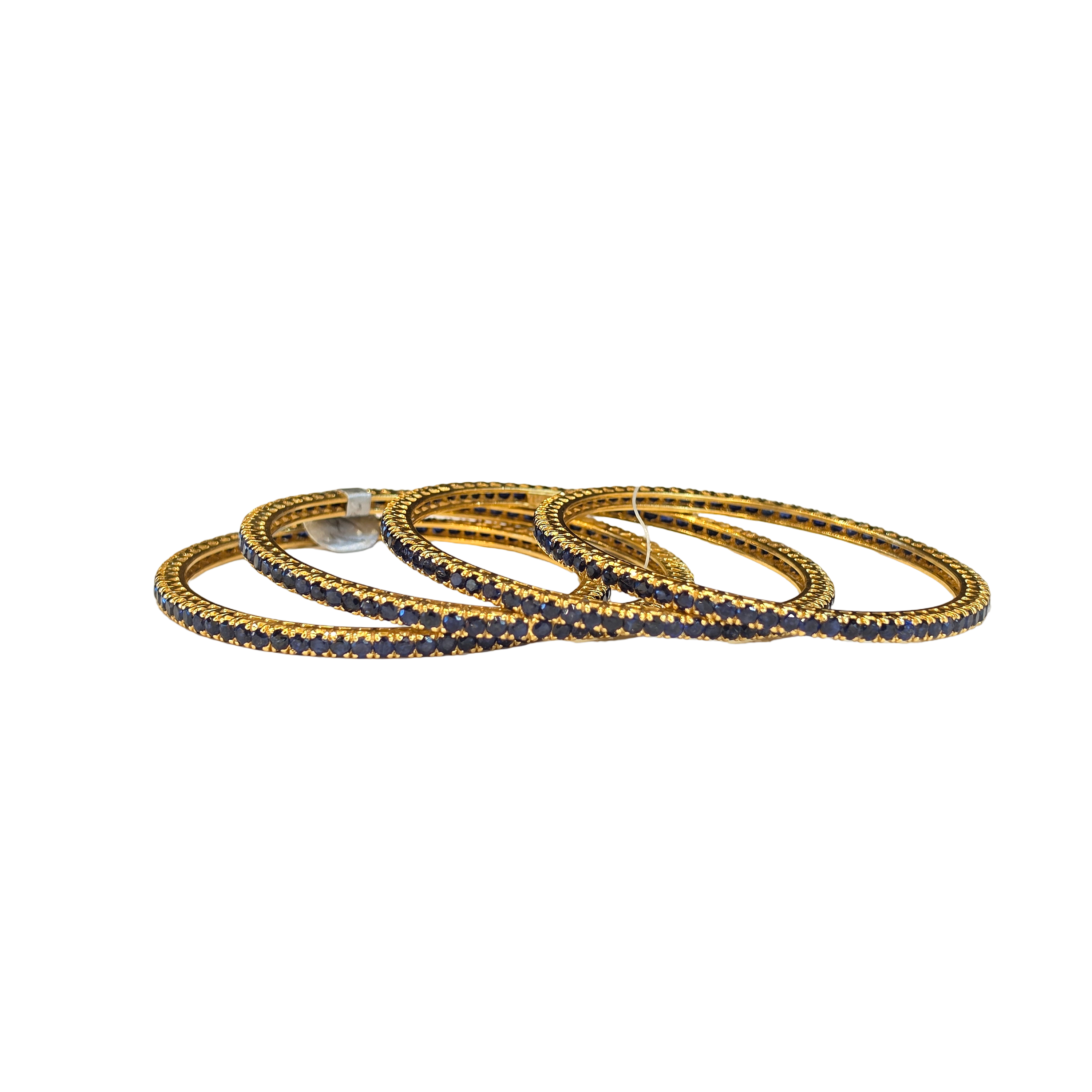 22K Gold Designer CZ Ladies Bangles