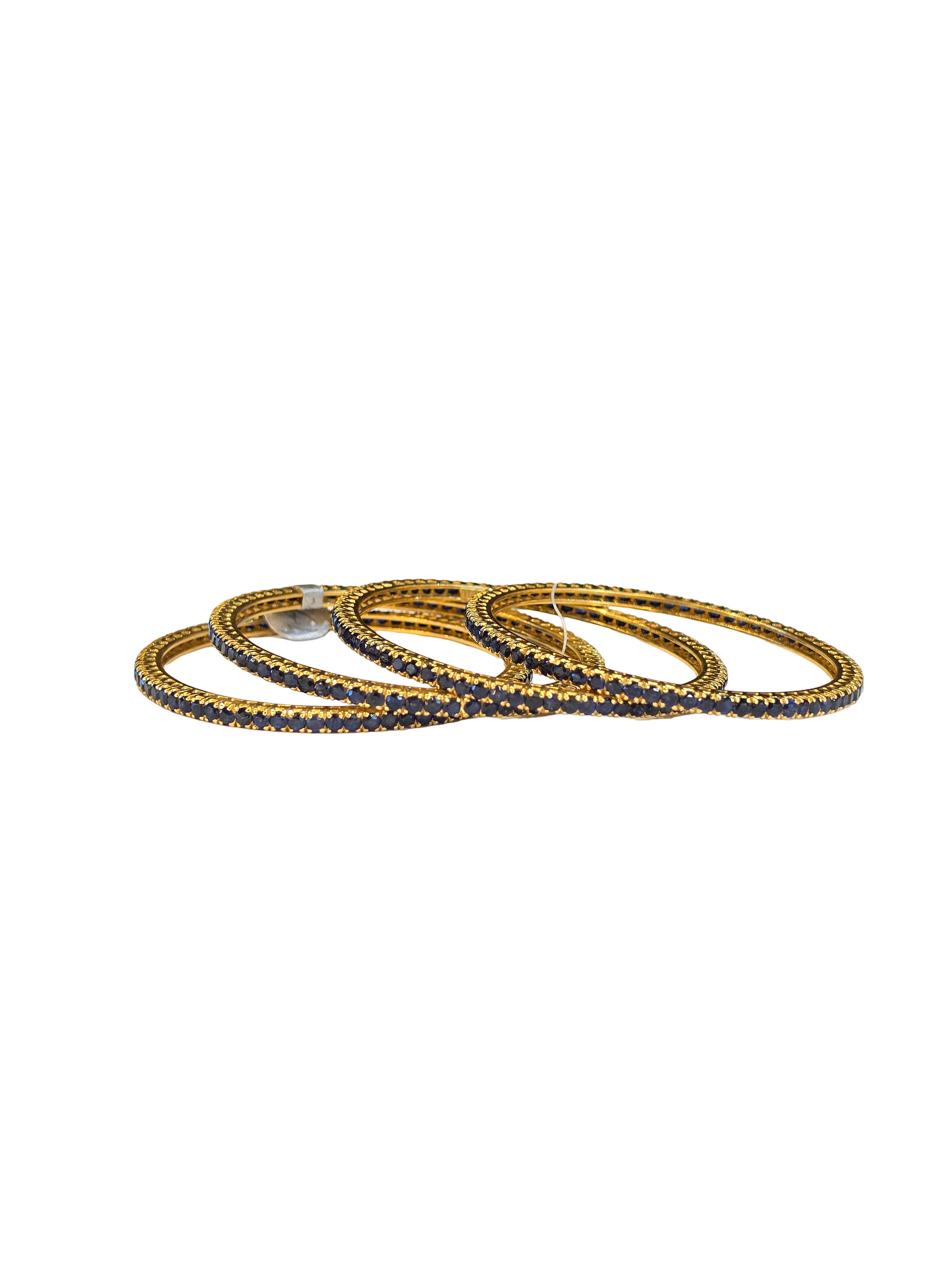 22K Gold Designer CZ Ladies Bangles