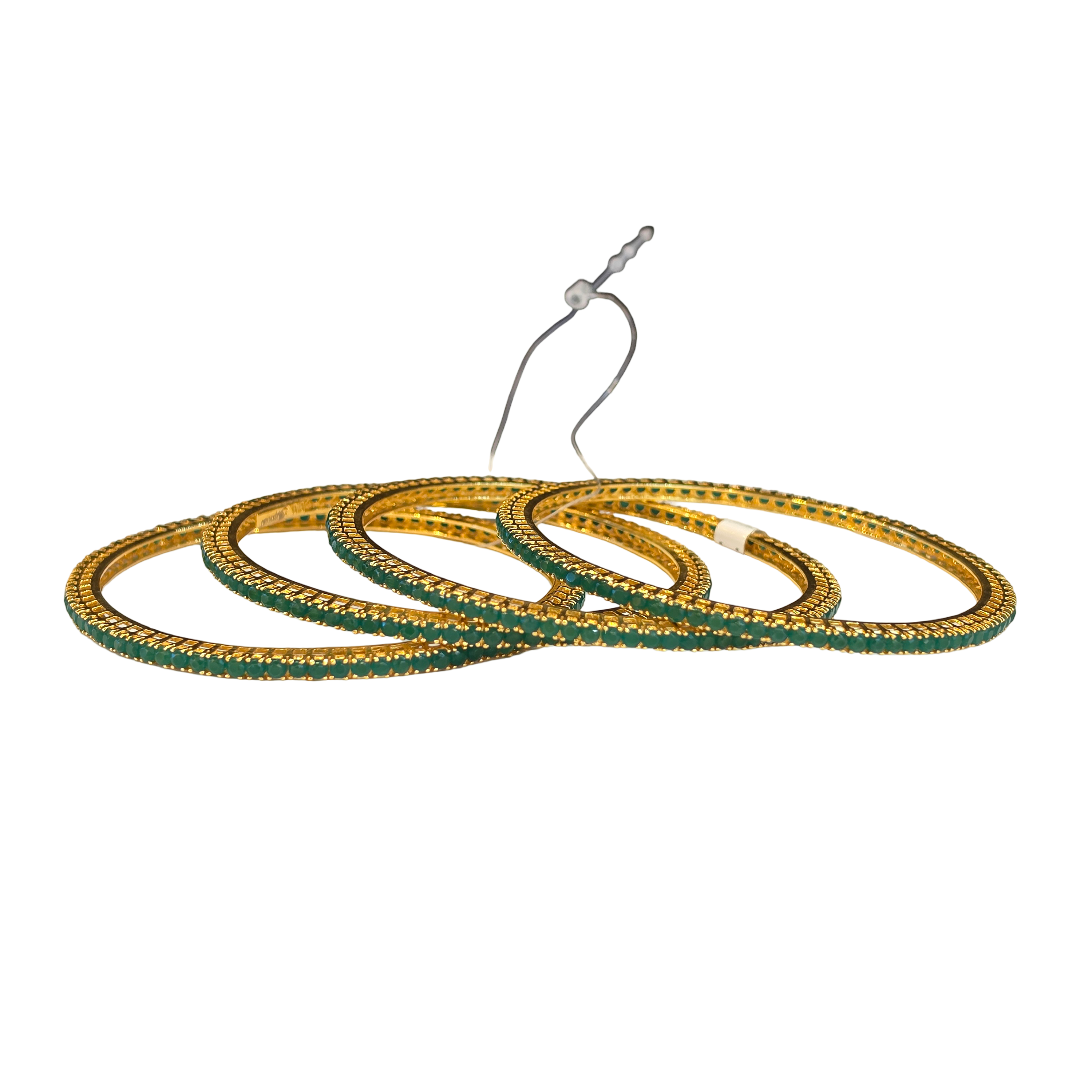 22K Gold Designer CZ Ladies Bangles
