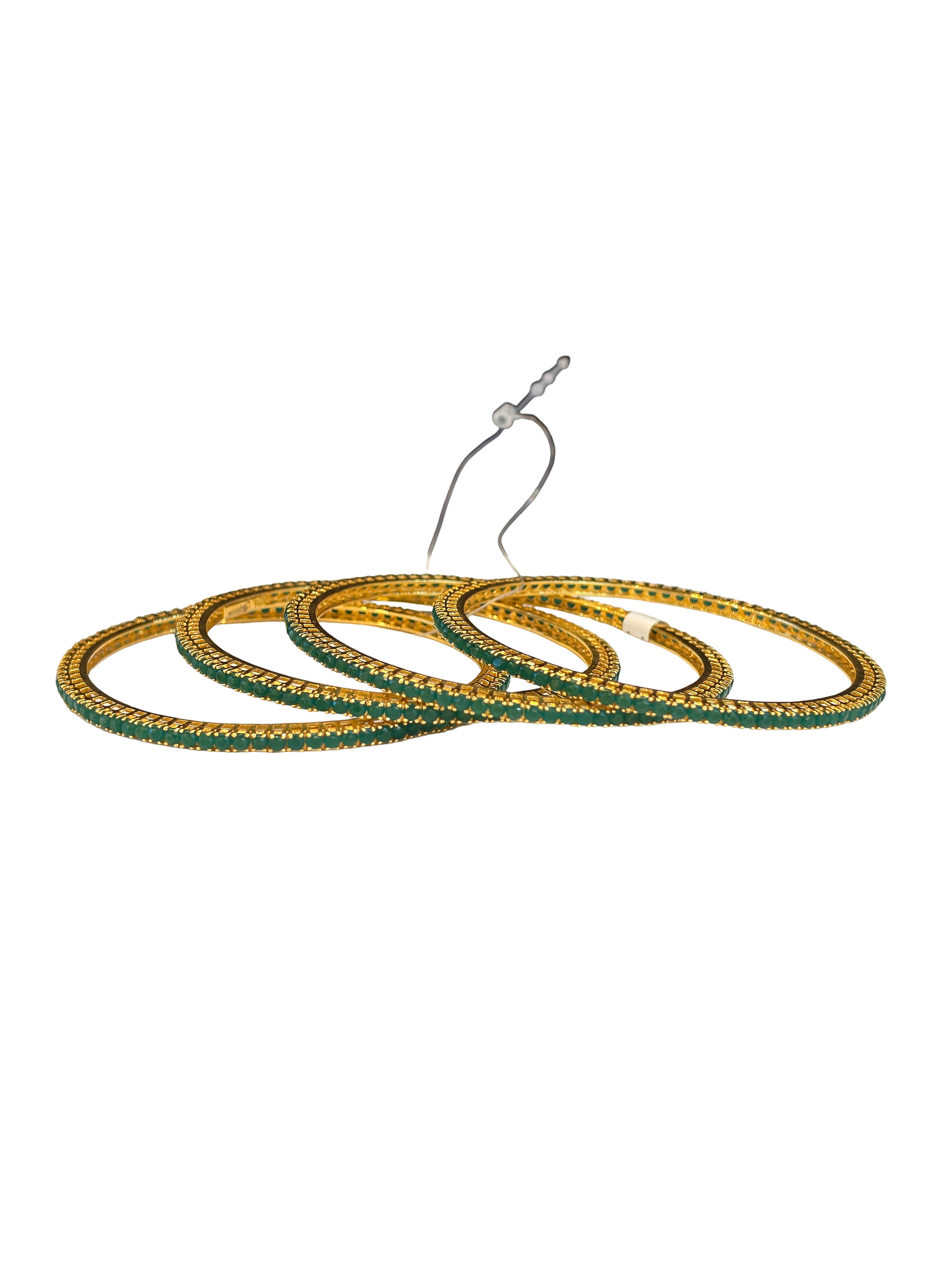 22K Gold Designer CZ Ladies Bangles