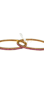 22K Gold Designer CZ Ladies Bangles
