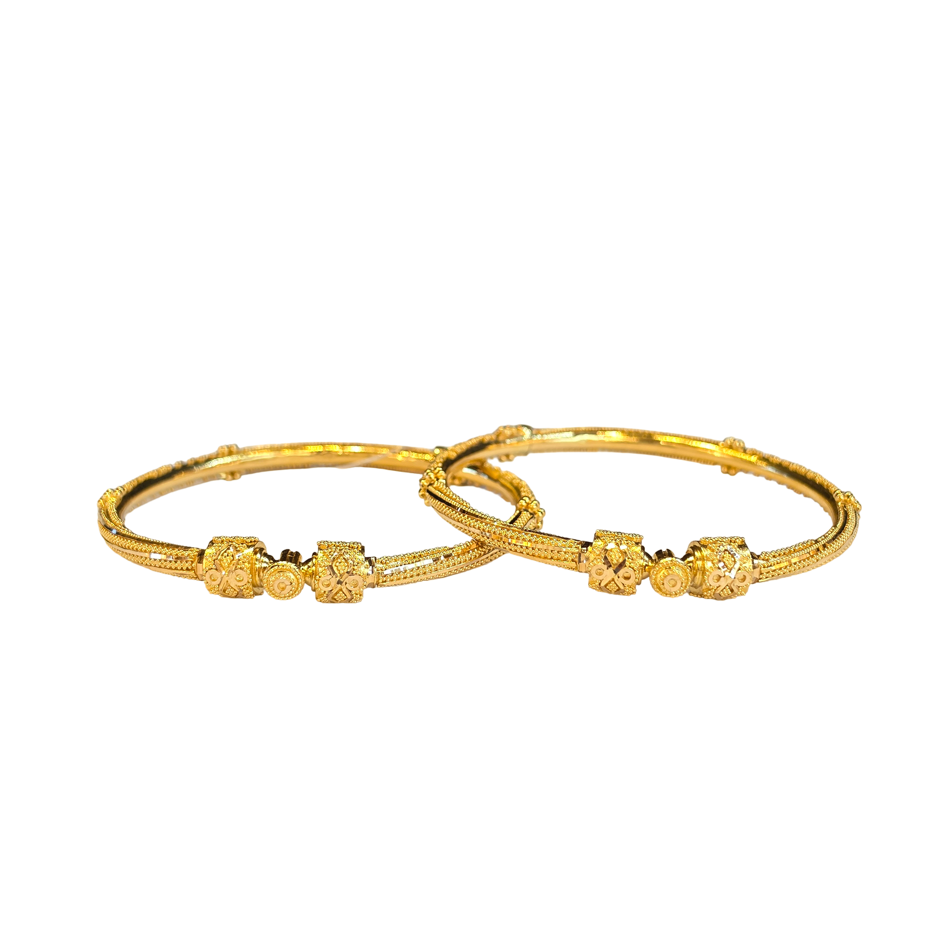 22K Gold Designer Ladies Bangles