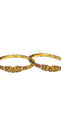 22K Gold Designer Ladies Meena Bangles